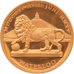 Great Britain & France. Waterloo commemorative Æ M