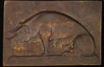 Germany. Edmund Beckmann Æ Plaque, Sow. 1920. 