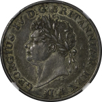 Ceylon, British Colonial. George IV AR Rixdollar. 1821.