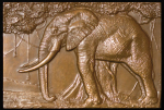 France. Mauruce Thenot Æ Plaque "Elephant". 1936. 