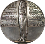 France. La Mode, Art Deco AG Medallion. 1932. 