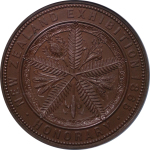 New Zealand. First New Zealand Ehibition Æ Medallion. 1865. 