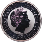 Australia. Year of the Rabbit AG 2 Dollars. 1999.