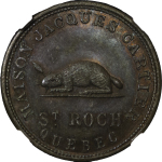 Canada, Quebec. Maison Jacques Cartier CU 1 Centin Token. 1865.