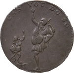 Great Britain. R. Heslop CU Halfpenny Token. 1790-1800.