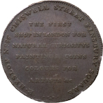 Great Britain. R. Heslop CU Halfpenny Token. 1790-1800.
