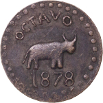 Mexico, Cocula. Civil War CU 1/8 Peso. 1858-1861. 