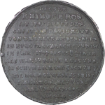 Germany & France. Strasbourg Pewter Medal. 1748.