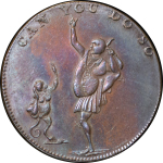 Great Britain, Middlesex CU Halfpenny Token. 1790-95.