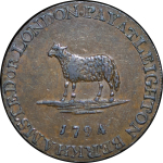 Great Britain. Leighton Buzzard CU Halfpenny Token. 1794. 