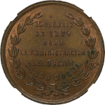 ARGENTINA, Dardo Rocha CU Medallion. 1884.