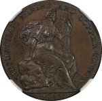 GREAT BRITAIN, Warwickshire CU 1/2d. Conder Token. 1792. 