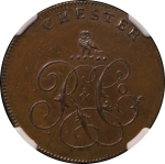 GREAT BRITAIN, Chester. Cheshire CU 1/2d. Token. 1790-1798.