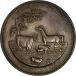 GREAT BRITAIN, Yorkshire. Keighley Agricultural Society AR Prize Medallion, Best Roadster. 1846. 