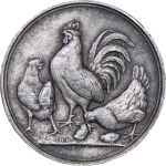 Germany, "For Excellent Performance" by Cockrel Breeder WM Medal. Circa 1925-1940.