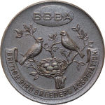 Great Britain, BBBA Zi Medal, for Finches. 1953. 