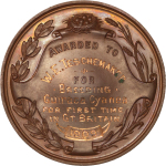 Great Britain, Edward VII. Bronze Medal for First Breeding of Foreign Bird Species. 1909. 