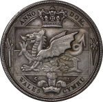 Wales, modern Pattern Crown in Cu Ni. Victoria replica. Circa 1985-1990. 