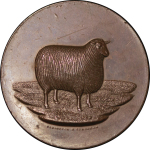 Great Britain. Victoria Æ Award medal for the Suffolk Sheep Society. 1886. 