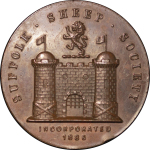 Great Britain. Victoria Æ Award medal for the Suffolk Sheep Society. 1886. 