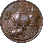 Great Britain. Victoria Æ Medallion, British Dairy Farmers Cheese making Award. 1876-1898. 