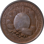 Great Britain. Victoria Æ Medallion, British Dairy Farmers Cheese making Award. 1876-1898. 