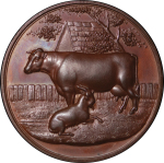 reat Britain Æ Two Medallion Lot-for British Dairy Farmers Association & Self Raising Flour. 1896. 