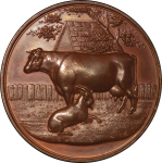 Great Britain. Victoria Æ Medallion, British Dairy Cheesemakers. 1896. 