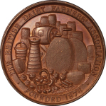 Great Britain. Victoria Æ Medallion, British Dairy Cheesemakers. 1896. 