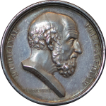 France, Louis XVI. Hippocrates AG Medallion for Philosphy in Medicine. 1789. 