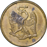 Mexico, Tuxpanco. Brass Hacienda 5 Cents Token. Circa 1878.