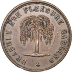 Great Britain. Drabble Pleasure Gardens CU Bowling Green Pass. Circa 1880-1900.