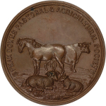 Australia. Peak Downs Æ Medallion for Best Ewe in the Pastoral and Agricultural Show. 1879.
