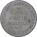 Germany. Oberbay Æ Second Prize Medal for Rabbit section. 1920.