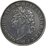 Ceylon, British Colonial. George IV AR Rixdollar. 1821.