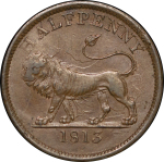 Great Britain. British Copper Company CU Halfpenny Token. 1813.