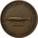 Bahamas. Bahamas Fishing Tournament Æ Winners Medal for "WAHOO". 1971-1984.