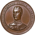 India, British Colonial. Prince Albert CU Medallion. 1890.