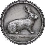 Germany. Wesphalia Æ Rabbit Breeders Award Medal. Circa 1922-1930.