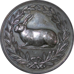 Germany. Lot of 3x Æ Medallions for Rabbit Breeding. 1911-1930.