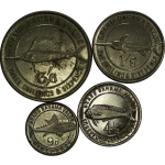 Bahamas. Grand Bahamas Club Ni set of 4 denomination tokens. 1948-1950.