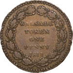 Great Britain. Walsall CU Penny Token. 1811.
