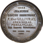 Great Britain. Scottish Shorthorn Cattle Association AR Champion Breeders Medal. 1953. 