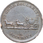 Great Britain, London. William Waterhouse CU Halfpenny Token. 1798-1894.