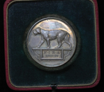 India, British Colonial. George V AR Medallion, "Army Rifle award". 1921. 