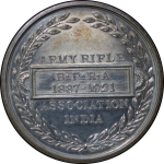 India, British Colonial. George V AR Medallion, "Army Rifle award". 1921. 
