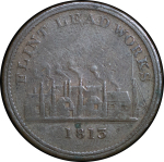 Great Britain, North Wales. Flint Lead Works CU Penny Token. 1813. 
