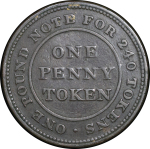 Great Britain, Mid Wales. Montgomeryshire CU Glanclywedog Factory Penny Token. 1813.