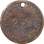 Great Britain, North Wales. Bagillt, Bettisfiled Colliery BR Miner Lamp Check/Tally. 1872-1934. 