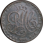 Great Britain, North Wales. Anglesey Parys Mines CU Penny Token. 1787. 